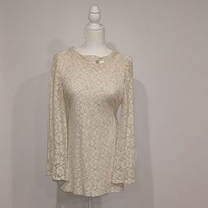 NWOT Divided Cream and Gold Dress